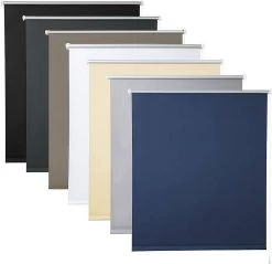 WOLTU Verdunklungsrollo Thermorollo Klemmfix Ohne Bohren Blau