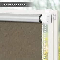 WOLTU Verdunklungsrollo Thermorollo Klemmfix Ohne Bohren Taupe -Möbel Store Verdunklungsrollo Thermorollo Klemmfix ohne Bohren TR5700ta03 Taupe6 1280x1280