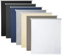 WOLTU Verdunklungsrollo Thermorollo Klemmfix Ohne Bohren Weiß