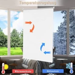 WOLTU Verdunklungsrollo Thermorollo Klemmfix Ohne Bohren Weiß -Möbel Store Verdunklungsrollo Thermorollo Klemmfix ohne Bohren TR5700ws01 Weiss3 1280x1280
