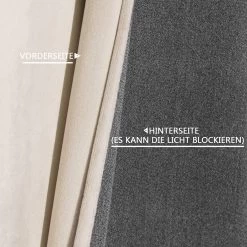 Verdunklungsgardine Mit Ösen In Vielen Farben, (2 Stück) -Möbel Store Verdunklungsvorhang Blickdicht Samtvorhaenge VH6066hsd 2 beige4 1280x1280