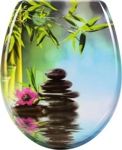 WC-Sitz Duroplast Mit Absenkautomatik Rosa Malve