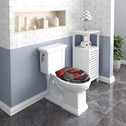 WC-Sitz Duroplast Oval Mit Absenkautomatik Rose -Möbel Store WC Sitz Duroplast Oval mit Absenkautomatik WS2547 Rose4 1280x1280