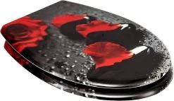 WC-Sitz Duroplast Oval Mit Absenkautomatik Rose -Möbel Store WC Sitz Duroplast Oval mit Absenkautomatik WS2547 Rose7 1280x1280