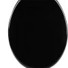 WC-Sitz Duroplast Oval Mit Absenkautomatik Schwarz