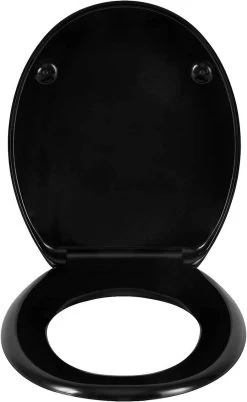 WC-Sitz Duroplast Oval Mit Absenkautomatik Schwarz -Möbel Store WC Sitz Duroplast Oval mit Absenkautomatik WS2553 Schwarz9 1280x1280