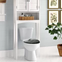 WC-Sitz Duroplast Schwarze Steinen Mit Absenkautomatik Und Schnellbefestigung 2499 -Möbel Store WC Sitz Duroplast mit Absenkautomatik 2499 Schwarze Steinen6 1280x1280