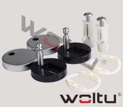 WC-Sitz Duroplast Schwarze Steinen Mit Absenkautomatik Und Schnellbefestigung 2499 -Möbel Store WC Sitz Duroplast mit Absenkautomatik 2499 Schwarze Steinen9 1280x1280