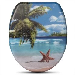 WC-Sitz Duroplast WC Deckel Mit Absenkautomatik Toilettendeckel