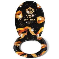 WC-Sitz Duroplast Mit Absenkautomatik Gold VIP -Möbel Store WC Sitz Duroplast mit Absenkautomatik gold VIP WS2744 2 1280x1280