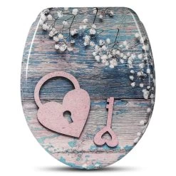 WC-Sitz Duroplast Mit Absenkautomatik Heart Key