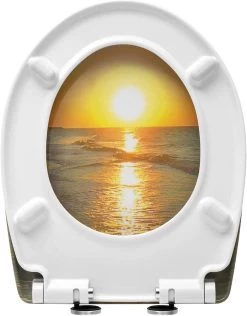 WC-Sitz Duroplast Sonnenaufgang Mit Absenkautomatik Und Schnellbefestigung -Möbel Store WC Sitz Duroplast mit Absenkautomatik und Schnellbefestigung 2439 Sonnenaufgang7 1280x1280