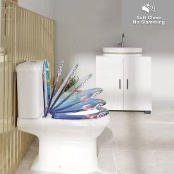 WC-Sitz Duroplast Goldfisch Cartoon Mit Absenkautomatik Und Schnellbefestigung -Möbel Store WC Sitz Duroplast mit Absenkautomatik und Schnellbefestigung 2512 Goldfisch Cartoon3 1280x1280