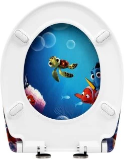 WC-Sitz Duroplast Goldfisch Cartoon Mit Absenkautomatik Und Schnellbefestigung -Möbel Store WC Sitz Duroplast mit Absenkautomatik und Schnellbefestigung 2512 Goldfisch Cartoon8 1280x1280