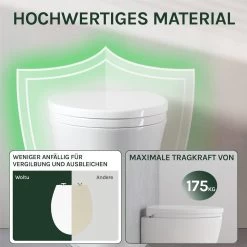 WC-Sitz Kunststoff Mit Absenkautomatik Antibakteriell Weiß -Möbel Store WC Sitz Kunststoff mit Absenkautomatik Antibakteriell WS2586 Weiss8 1280x1280