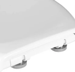 WC-Sitz Absenkautomatik, Fast Fix, Softclose Scharnier, Weiß -Möbel Store WC Sitz Kunststoff mit Absenkautomatik und Schnellbefestigung 2327 Weiss9 1280x1280