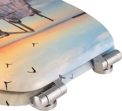 WC-Sitz MDF Mit Absenkautomatik Softclose Scharnier Sonnenuntergang -Möbel Store WC Sitz MDF Antibakteriell Absenkautomatik Softclose Scharnier WS2894 Sonnenuntergang3 1280x1280