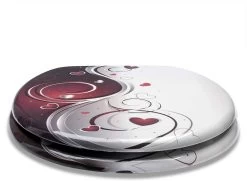 WC Sitz Mit Absenkautomatik, MDF-Holzkern, Aus Zink Verchromt Scharniere Herzen -Möbel Store WC Sitz MDF mit Absenkautomatik 2383 Herzen3 1280x1280