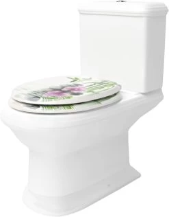 WC-Sitz MDF Mit Absenkautomatik Softclose Scharnier Steine Blumen -Möbel Store WC Sitz MDF mit Absenkautomatik Softclose Scharnier WS2898 Steine Blumen9 1280x1280