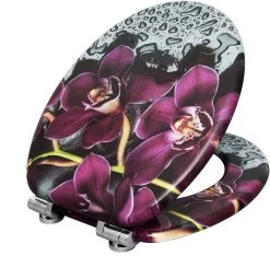 WC-Sitz MDF Mit Absenkautomatik Schön Rot -Möbel Store WC Sitz MDF mit Absenkautomatik WS2651 Schoen Rot7 1280x1280