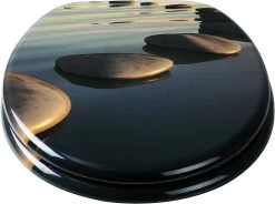 WC-Sitz MDF Mit Absenkautomatik Stones Grau -Möbel Store WC Sitz MDF mit Absenkautomatik WS2653 Stones Grau3 1280x1280