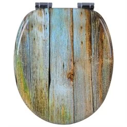 Premium WC-Sitz, MDF Holzkern, Softclose Scharnier, Desgin Décor