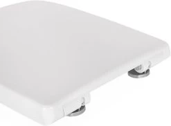 WC Sitz Toilettensitz Mit Absenkautomatik, Antibakterielle Beschichtung, Eckig -Möbel Store WC Sitz Toilettensitz mit Absenkautomatik Antibakterielle Beschichtung Eckig WS2615 Weiss2 1280x1280