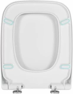 WC Sitz Toilettensitz Mit Absenkautomatik, Antibakterielle Beschichtung, Eckig -Möbel Store WC Sitz Toilettensitz mit Absenkautomatik Antibakterielle Beschichtung Eckig WS2615 Weiss4 1280x1280