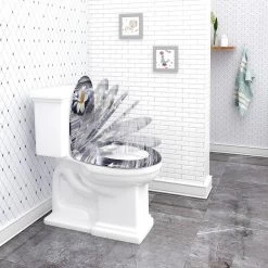 WC-Sitz Aus Duroplast Mit Absenkautomatik In Deco Design Weiße Frangipani -Möbel Store WC Sitz aus Duroplast mit Absenkautomatik Oval WS2842 Weisse Frangipani3 1280x1280