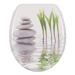 WC-Sitz Aus Duroplast Mit Absenkautomatik Toilettensitz Green Tulip