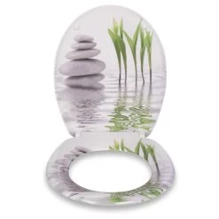 WC-Sitz Aus Duroplast Mit Absenkautomatik Toilettensitz Green Tulip -Möbel Store WC Sitz aus Duroplast mit Absenkautomatik in Stein und Gruen WS2790 2 1280x1280