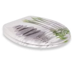 WC-Sitz Aus Duroplast Mit Absenkautomatik Toilettensitz Green Tulip -Möbel Store WC Sitz aus Duroplast mit Absenkautomatik in Stein und Gruen WS2790 3 1280x1280