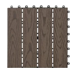 WPC Terrassenfliesen Holzoptik, Bodenbelag Mit Klicksystem, 30x30 Cm 22 Stück -Möbel Store WPC Terrassenfliesen Holzoptik Bodenbelag mit Klicksystem 30x30 cm 22 St ck GTF002br 2 Braun3 1280x1280