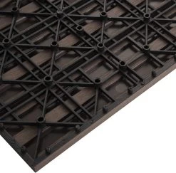 WPC Terrassenfliesen Holzoptik, Bodenbelag Mit Klicksystem, 30x30 Cm 22 Stück -Möbel Store WPC Terrassenfliesen Holzoptik Bodenbelag mit Klicksystem 30x30 cm 22 St ck GTF002br 2 Braun7 1280x1280