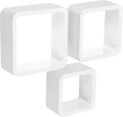 Wandregal Cube CD Regal 3er Set Hängeregal Würfel