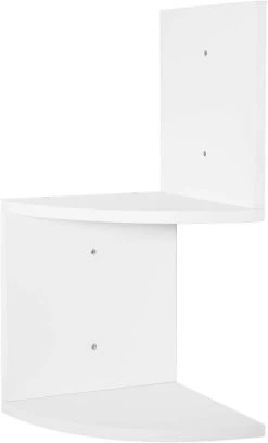 Wandregal Eckregal CD DVD Regal Bücherregal Zickzack 2 Regalböden 25x52,4x25cm