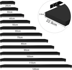 Wandregal Wandboard Freischwebend Schweberegal Holz Board -Möbel Store Wandregal Wandboard freischwebend Schweberegal Holz Board RG9488sz schwarz3 1280x1280