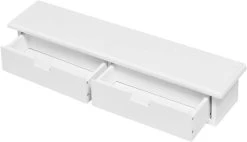 Wandregal Mit 2 Schubladen, Bis 15 Kg Belastbar, Wanddeko Wandboard Weiß -Möbel Store Wandregal mit 2 Schubladen bis 15 kg belastbar Wanddeko Wandboard W0ITT0109 Weiss7 1280x1280