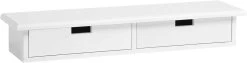 Wandregal Mit 2 Schubladen, Bis 15 Kg Belastbar, Wanddeko Wandboard Weiß -Möbel Store Wandregal mit 2 Schubladen bis 15 kg belastbar Wanddeko Wandboard W0ITT0109 Weiss8 1280x1280