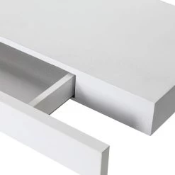 Wandregal Mit Schublade, Schweberegal Weiß, Regalbrett Aus MDF, Wandboard -Möbel Store Wandregal mit Schublade Schweberegal Regalbrett aus MDF Wandboard RG9345ws Weiss3 1280x1280