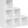 Regal Für Buch Spielzeug, Bücherregal Mit 6 Fächern, Würfelregal Stufenregal 90x90x30 Cm
