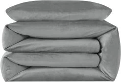 Winter Plüsch Bettwäsche Fleece, Bettbezug Mit Kopfkissenbezug, Grau -Möbel Store Winter Pl sch Bettw sche Fleece Bettbezug mit Kopfkissenbezug W0UTT0166 Grau8 1280x1280