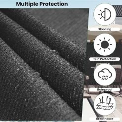 WOLTU Zaunblende Sichtschutz Schattiernetz 280 G/m² HDPE Sichtschutzzaun, Anthrazit 11 WOLTU Zaunblende Sichtschutz Schattiernetz 280 G/m² HDPE Sichtschutzzaun, Anthrazit -Möbel Store Zaunblende Sichtschutz Schattiernetz 280 g m HDPE Sichtschutzzaun GZZ1263an02 Anthrazit3 1280x1280