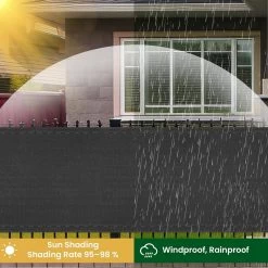 WOLTU Zaunblende Sichtschutz Schattiernetz 280 G/m² HDPE Sichtschutzzaun, Anthrazit 12 WOLTU Zaunblende Sichtschutz Schattiernetz 280 G/m² HDPE Sichtschutzzaun, Anthrazit -Möbel Store Zaunblende Sichtschutz Schattiernetz 280 g m HDPE Sichtschutzzaun GZZ1263an02 Anthrazit4 1280x1280