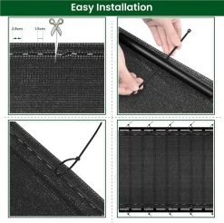 WOLTU Zaunblende Sichtschutz Schattiernetz 280 G/m² HDPE Sichtschutzzaun, Anthrazit 14 WOLTU Zaunblende Sichtschutz Schattiernetz 280 G/m² HDPE Sichtschutzzaun, Anthrazit -Möbel Store Zaunblende Sichtschutz Schattiernetz 280 g m HDPE Sichtschutzzaun GZZ1263an02 Anthrazit6 1280x1280