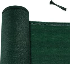 WOLTU Zaunblende Sichtschutz Aus 180 G/m² HDPE, Wetterfest Gartenzaun, Grün