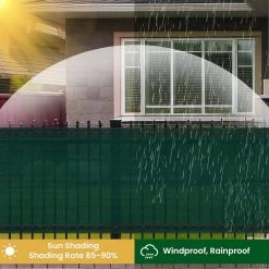 WOLTU Zaunblende Sichtschutz Aus 180 G/m² HDPE, Wetterfest Gartenzaun, Grün 10 WOLTU Zaunblende Sichtschutz Aus 180 G/m² HDPE, Wetterfest Gartenzaun, Grün -Möbel Store Zaunblende Sichtschutz aus 180 g m HDPE Wetterfest Gartenzaun GZZ1229gn01 Gruen4 1280x1280