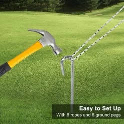 WOLTU Zeltplane Wasserdicht, Tarp Mit Stangen Ösen, Windenseilen Erdnägeln, Grün -Möbel Store Zeltplane Wasserdicht Tarp mit Stangen Oesen Windenseilen Erdnaegeln W0UETT0248 W0UETT0249 Gruen6 1280x1280