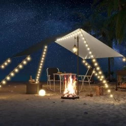 WOLTU Zeltplane Wasserdicht, Sonnenschutz SPF50＋, Mit Ösen Seilen Erdnägeln, Grau -Möbel Store Zeltplane wasserdicht Sonnenschutz SPF50 Oesen Seilen Erdnaegeln W0UETT0244 W0UETT0245 Grau5 1280x1280