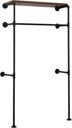 Industrielle Kleiderstange Wand,Garderobe Für Begehbaren Kleiderschrank, ,103x187x35cm 10 Industrielle Kleiderstange Wand,Garderobe Für Begehbaren Kleiderschrank, ,103x187x35cm -Möbel Store industrielle Kleiderstange Wand Garderobe f r begehbaren Kleiderschrank 103x187x35cm SRY41shei Schwarz1 1280x1280